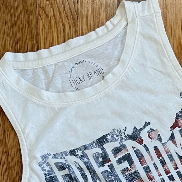 Lucky Brand Graphic Tank Top, Womens Size S - Picture 2 of 4